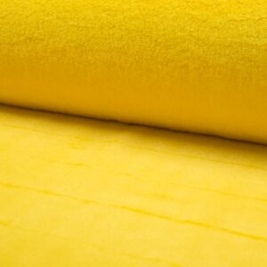 LUXURY Short Plush Super Soft Faux Fur Fabric Material - BRIGHT YELLOW - Image 1