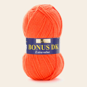 Sirdar Hayfield Bonus DK Double Knitting Yarn Wool 100g - 981 Bright Orange