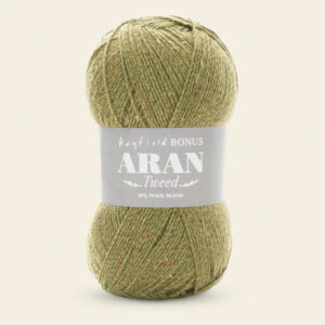 Sirdar Hayfield BONUS ARAN TWEED WITH WOOL Knitting Wool Yarn 400g- 695 Sage Wood