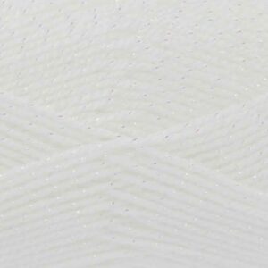 King Cole Glitz Double Knitting Yarn Wool 100g - 483 Diamond White