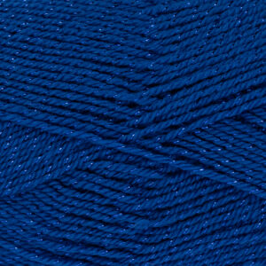 King Cole Glitz Double Knitting Yarn Wool 100g - 3499 Sapphire