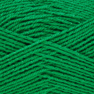 King Cole Glitz Double Knitting Yarn Wool 100g - 3307 Christmas Green