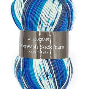 Woolcraft Superwash Sock 4 ply Knitting Wool Yarn 100g - 2146