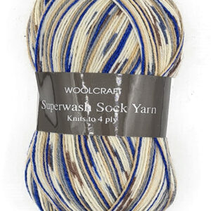 Woolcraft Superwash Sock 4 ply Knitting Wool Yarn 100g - 2102