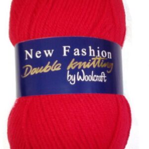 Woolcraft New Fashion Double Knitting Yarn Wool 100g - 1010 SIGNAL RED