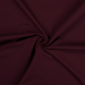 Cotton Jersey Spandex Stretch Dress Fabric Material - DUSTY BORDEAUX