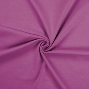 Cotton Jersey Spandex Stretch Dress Fabric Material - VIOLET