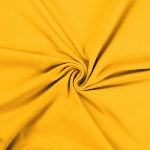 Cotton Jersey Spandex Stretch Dress Fabric Material - YELLOW