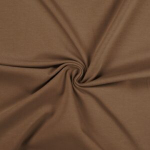 Cotton Jersey Spandex Stretch Dress Fabric Material - TAUPE