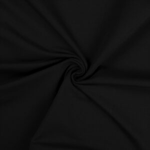 Cotton Jersey Spandex Stretch Dress Fabric Material - BLACK