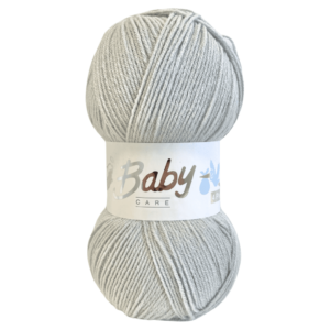Woolcraft Baby Care 4Ply 100g Knitting Wool Yarn - 716 Silver