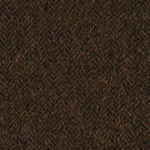 Pure Wool Shetland Herringbone Fabric Material - TOBACCO