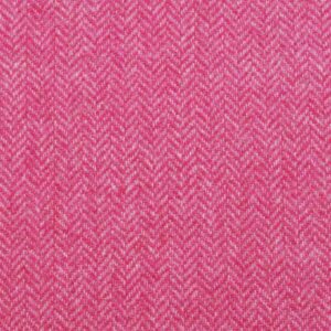 Pure Wool Shetland Herringbone Fabric Material - LIGHT FUCHSIA