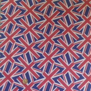 Cotton Jubilee Digital Print Fabric Material LARGE UNION JACKS