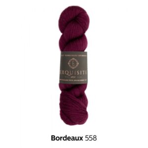 West Yorkshire Spinners EXQUISITE 4PLY Hank Wool Yarn 100g - 558 Bordeaux
