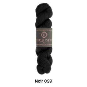 West Yorkshire Spinners EXQUISITE 4PLY Hank Wool Yarn 100g - 099 Noir
