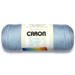 Caron Simply Soft Acrylic Aran Knitting Wool Yarn 170g - 9709 Light Country Blue
