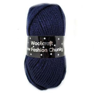 Woolcraft New Fashion Chunky Knitting Yarn Wool 100g - 117 Navy