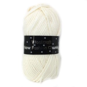 Woolcraft New Fashion Chunky Knitting Yarn Wool 100g - 103 Cream