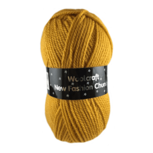 Woolcraft New Fashion Chunky Knitting Yarn Wool 100g - 140 Mustard