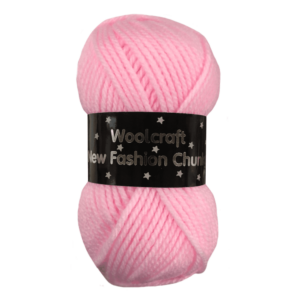 Woolcraft New Fashion Chunky Knitting Yarn Wool 100g - 157 Baby Pink
