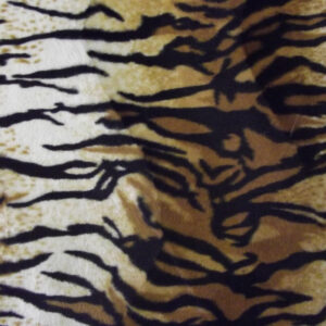 Faux Fur Pony Skin Velboa Fabric Material TIGER