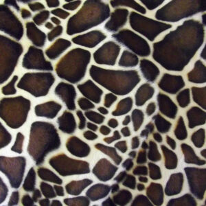 Faux Fur Pony Skin Velboa Fabric Material SMALL GIRAFFE