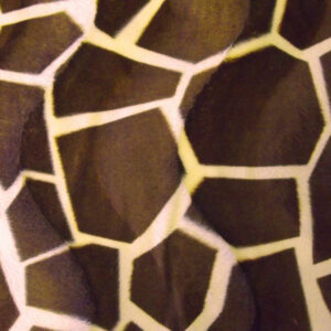 Faux Fur Pony Skin Velboa Fabric Material BIG GIRAFFE