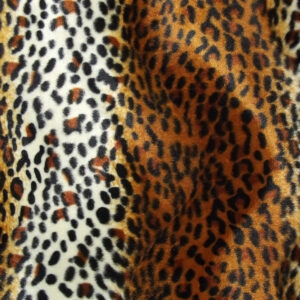 Faux Fur Pony Skin Velboa Fabric Material CHEETAH