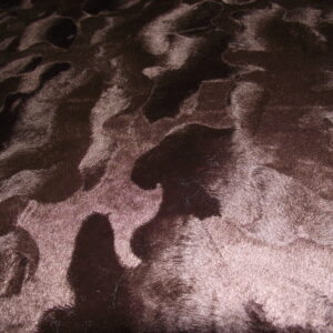 Faux Fur Pony Skin Velboa Fabric Material - BROWN