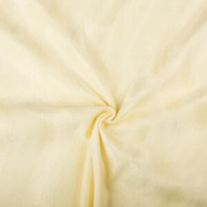 Faux Fur Pony Skin Velboa Fabric Material - ECRU