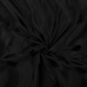 Faux Fur Pony Skin Velboa Fabric Material - BLACK