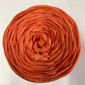 Medium T-Shirt Recycled Jersey Knitting Crochet Rug Yarn Orange