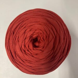 Medium T-Shirt Recycled Jersey Knitting Crochet Rug Yarn Terracotta