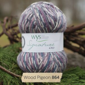 WYS Signature 4 ply Birds Knitting Wool Yarn 100g - 864 Wood Pigeon