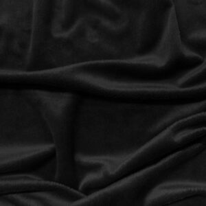 Soft Plush Cuddlesoft Fleece Fabric BLACK