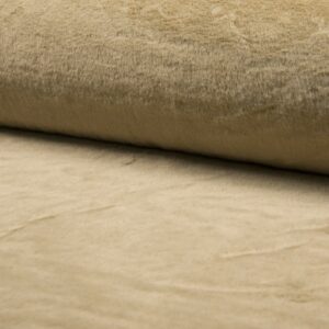 LUXURY Short Plush Super Soft Faux Fur Fabric Material - CAMEL