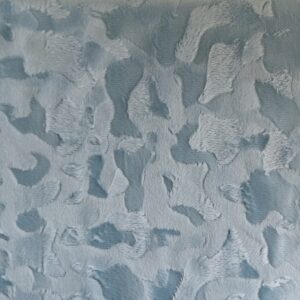 Faux Fur Pony Skin Velboa Fabric Material - DUSTY BLUE