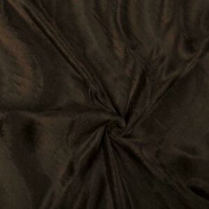 Faux Fur Pony Skin Velboa Fabric Material - BROWN