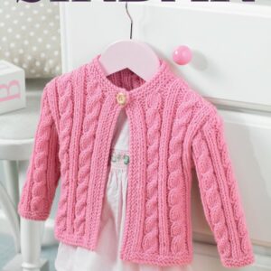 DIS Knitting Pattern - Supersoft Aran, Cardigan 5237
