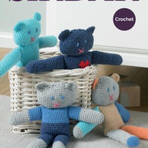 Sirdar Knitting Pattern - Snuggly DK, Crochet Teds 5200