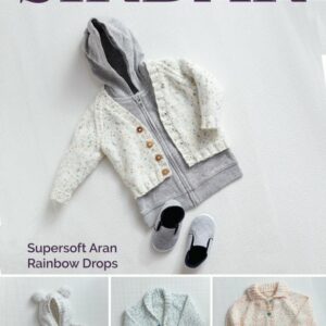 Sirdar Knitting Pattern - Supersoft Aran Rainbow Drops, Crochet Teds 5185