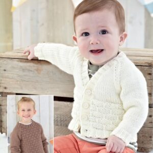 DIS Sirdar Supersoft Aran 100g Knitting Pattern - 4903 Cardigan & Sweater