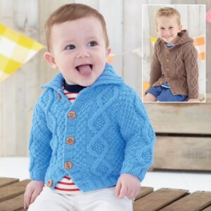 Sirdar Knitting Pattern - Supersoft Aran, Baby Boy's and Boy's Cardigans 4900