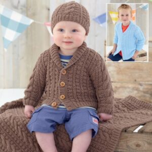 Sirdar Knitting Pattern - Supersoft Aran, Cardigans Hat Blankets 4899