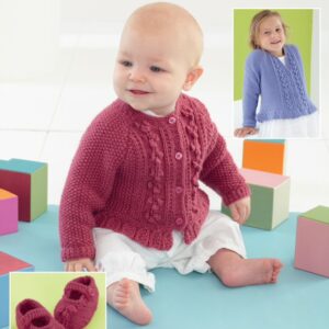 Sirdar Knitting Pattern - Snuggly DK, Cardigans and Shoes 4879