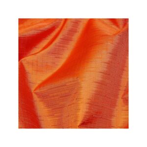 Heavy Bamboo Ripstop Waterproof Fabric Material FLAME ORANGE