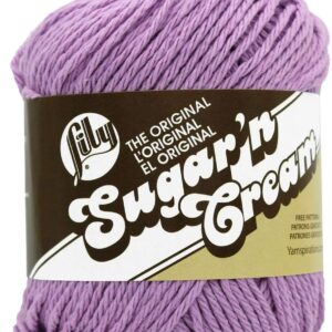 Lily Sugar 'n Cream Aran Knitting Wool Yarn 70.9g - 1137 Orchid
