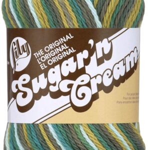 Lily Sugar 'n Cream Ombre Knitting Wool Yarn 56.7g - 2751 Rickrack Ombre