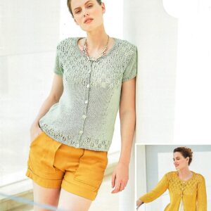 Sirdar Knitting Pattern - Sirdar Cotton DK, Cardigans 8258